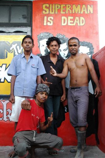 ‘Slebor’ youth group members in their Dili clubhouse scambary2.jpg